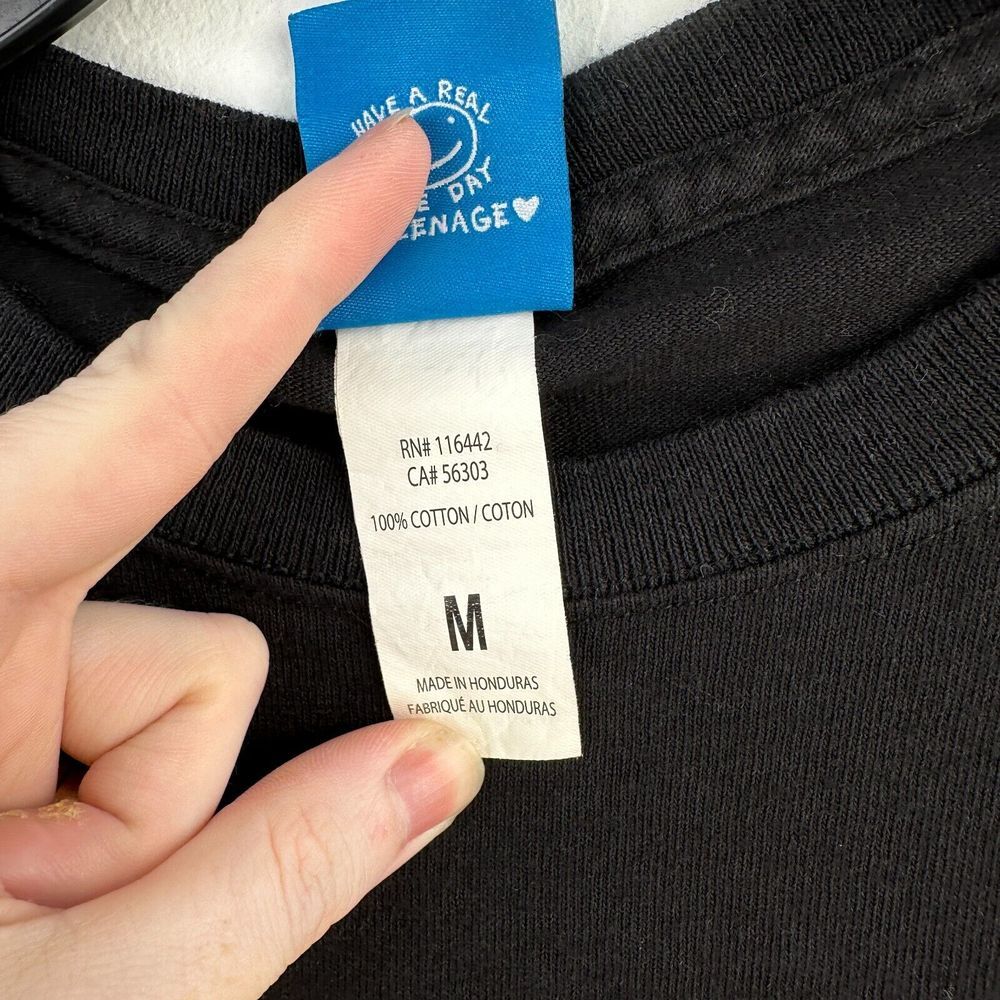 Teenage Tshirt Reality Is Dead Mens M Black‎ Streetwear Sneakerhead Hype Beast - Picture 8 of 9